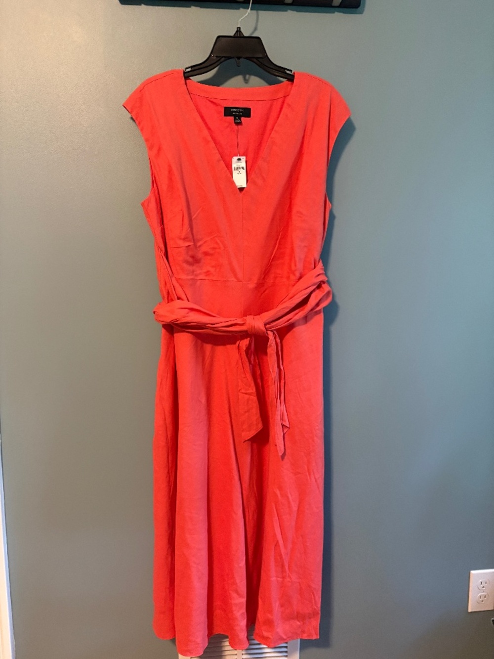 NWT Banana Republic Factory Linen Dress 16 Petite - Picture 2 of 7